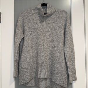 Topshop Heather Gray Cowl Neck Sweater